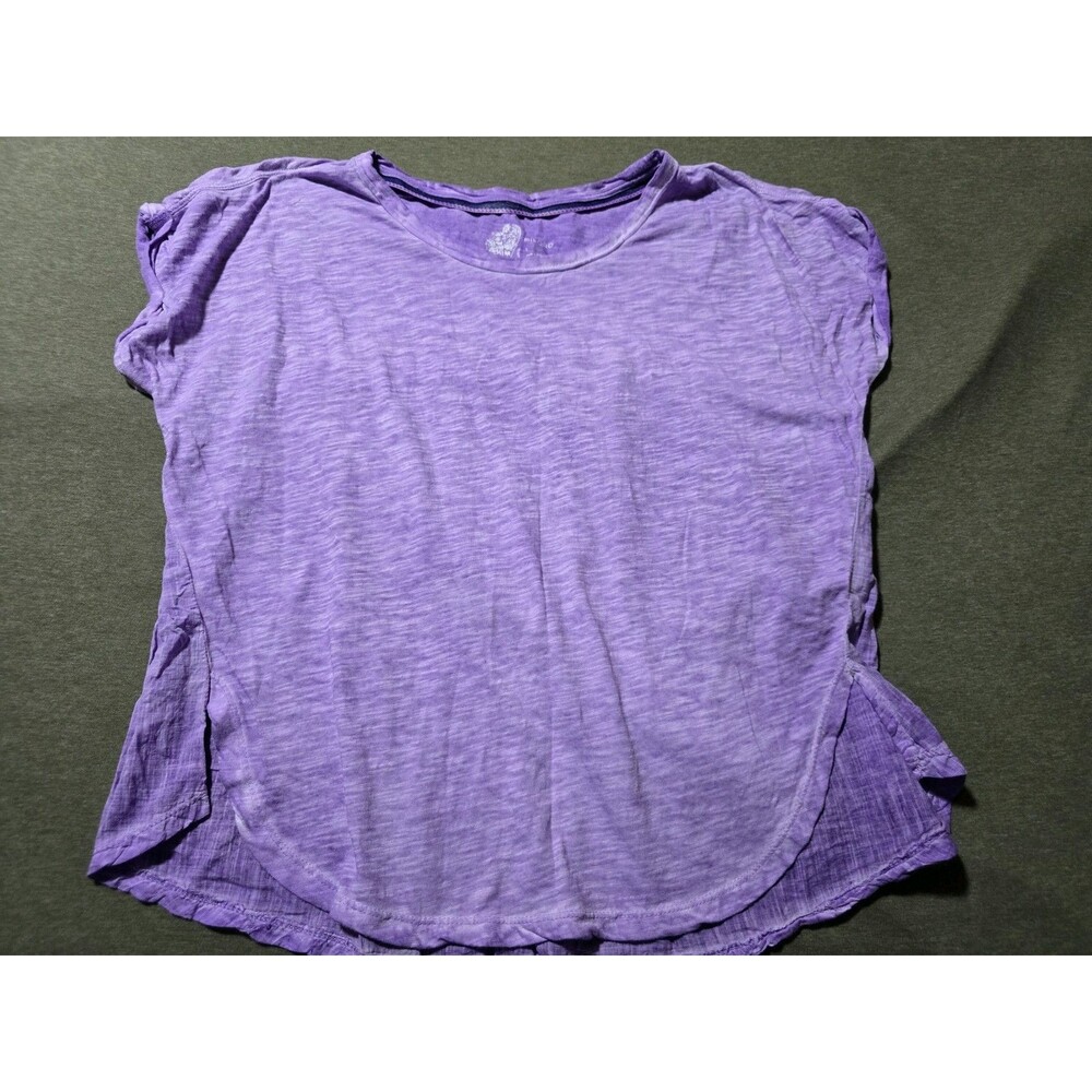 Pilcro by Anthropologie WMNS Purple Top Knitted Front Woven Back Size Small